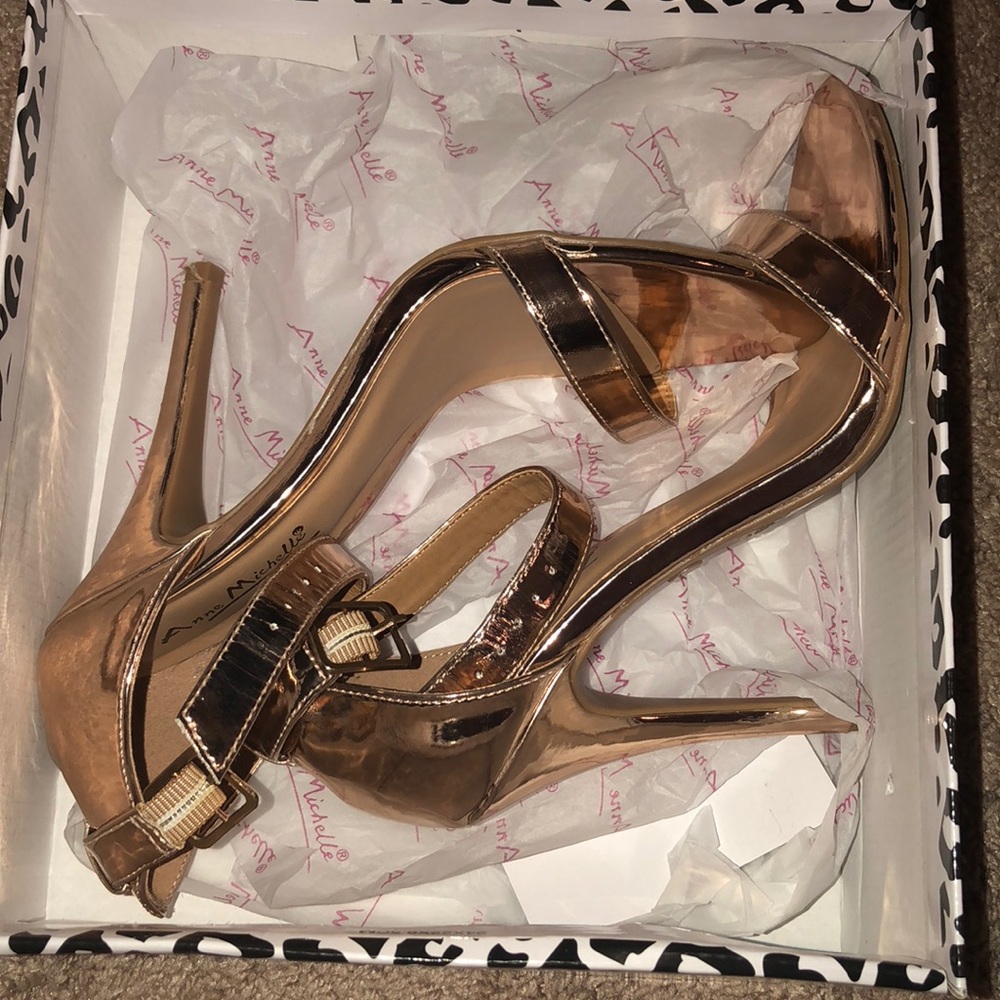 Rose gold heels